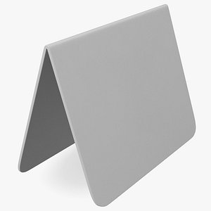 Mini Chalkboard Signs White Empty 3D model