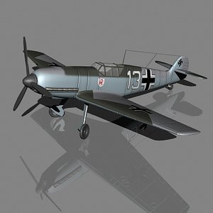 messerschmidt bf109e 3d lwo