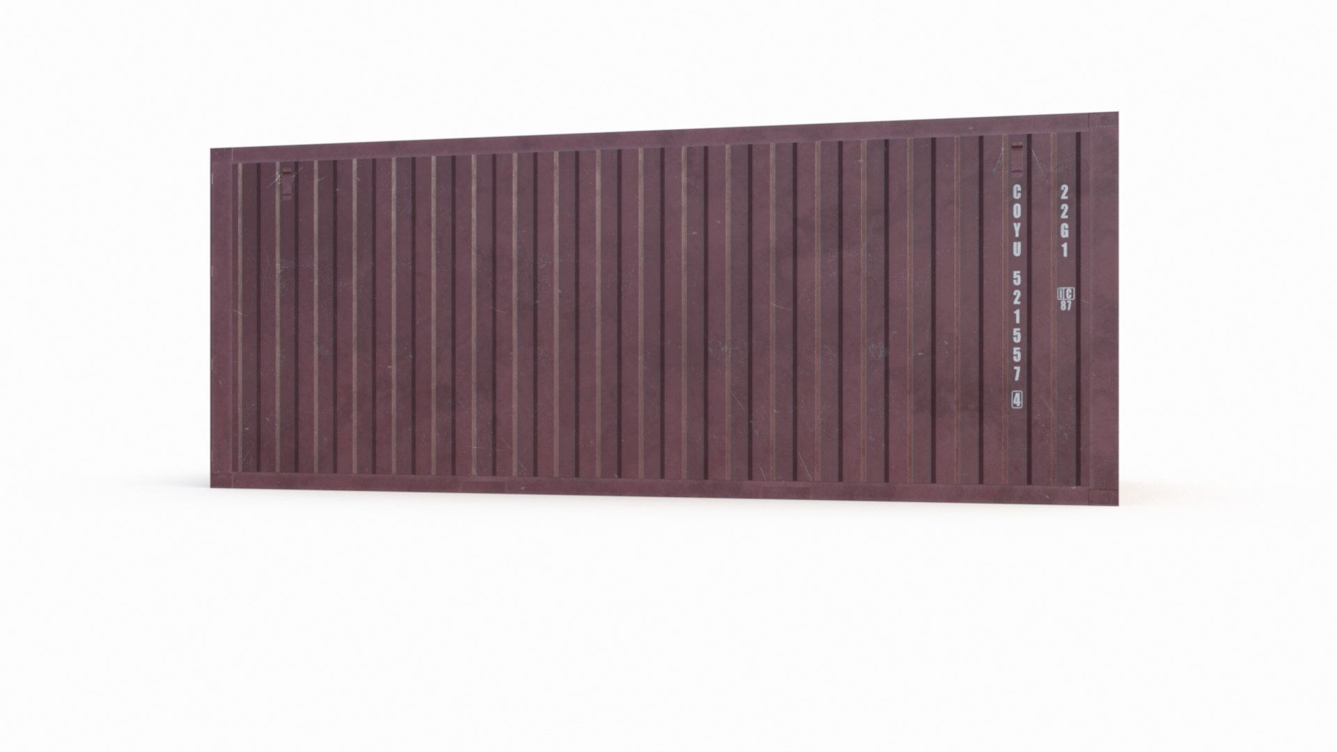 Container 20 ft ISO Low Poly model 3D model - TurboSquid 2143538