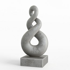 modern decorative abstract stone 3D model
