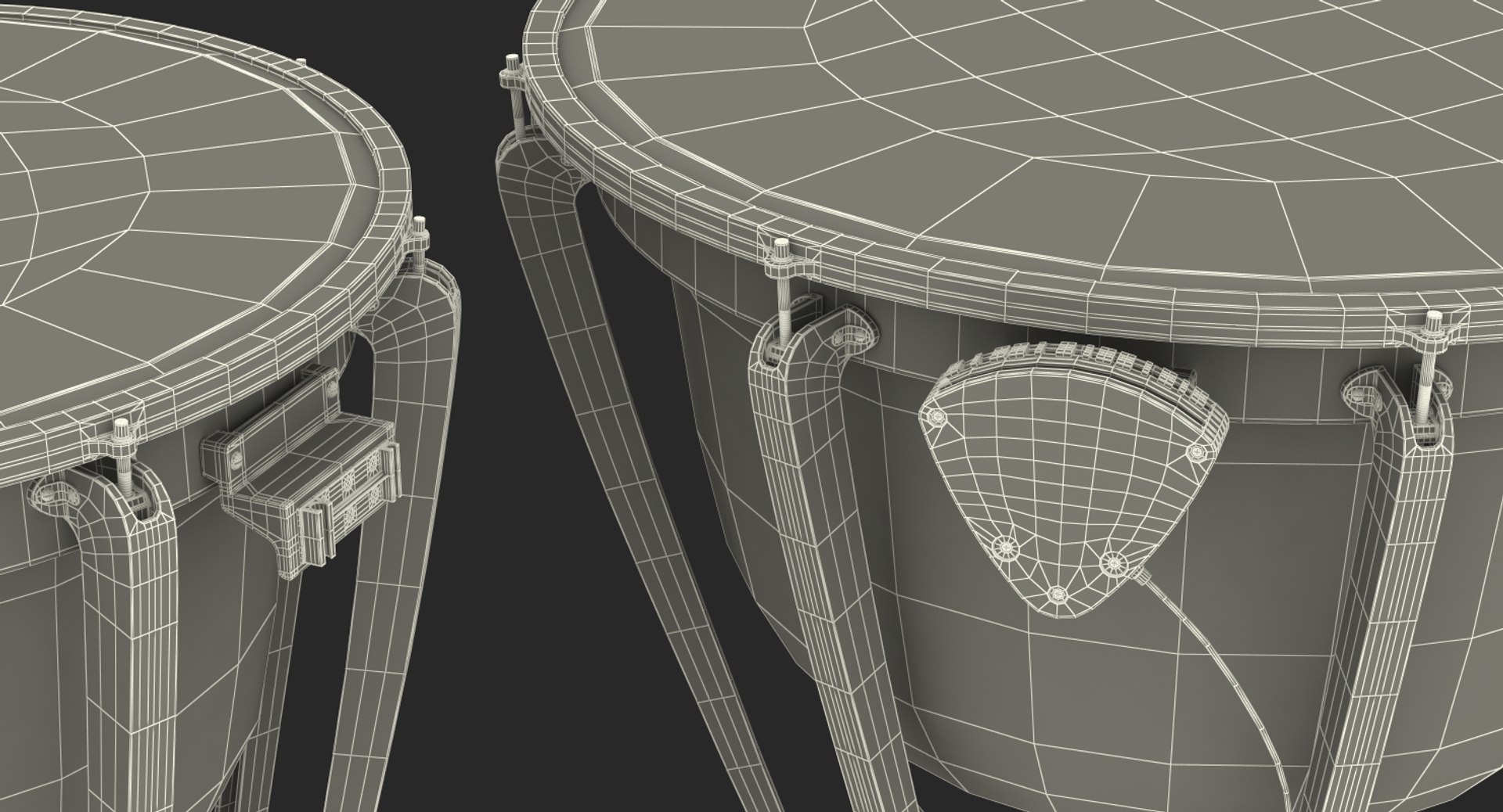 3D yamaha concert timpani set - TurboSquid 1362555