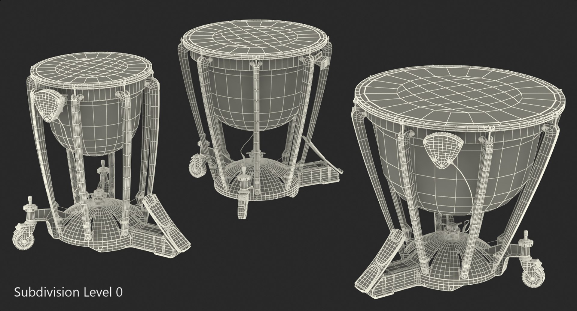 3D yamaha concert timpani set - TurboSquid 1362555