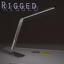 3dsmax desk lamp rigged