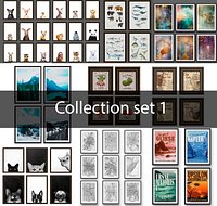 Set of 10 paintings