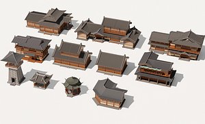 Chinese Ancient Architecture Traditional Chinese Ancient Buildings 3D model