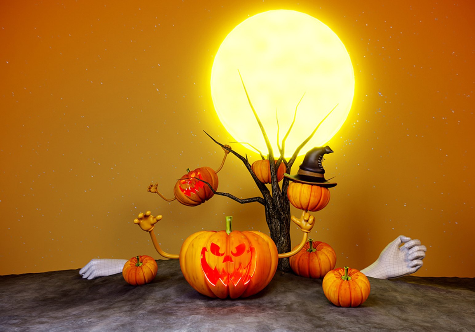 3d-halloween-horror-pumpkin-pumpkin-monster-pumpkin-head-halloween