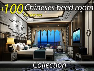 3D model Chinese Bedroom Collection