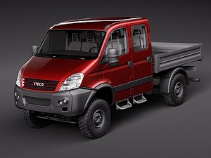 3d iveco daily 4x4 truck model