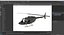 3D Bell 206 JetRanger Helicopter Italian Army Green Rigged for Maya