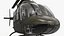 3D Bell 206 JetRanger Helicopter Italian Army Green Rigged for Maya
