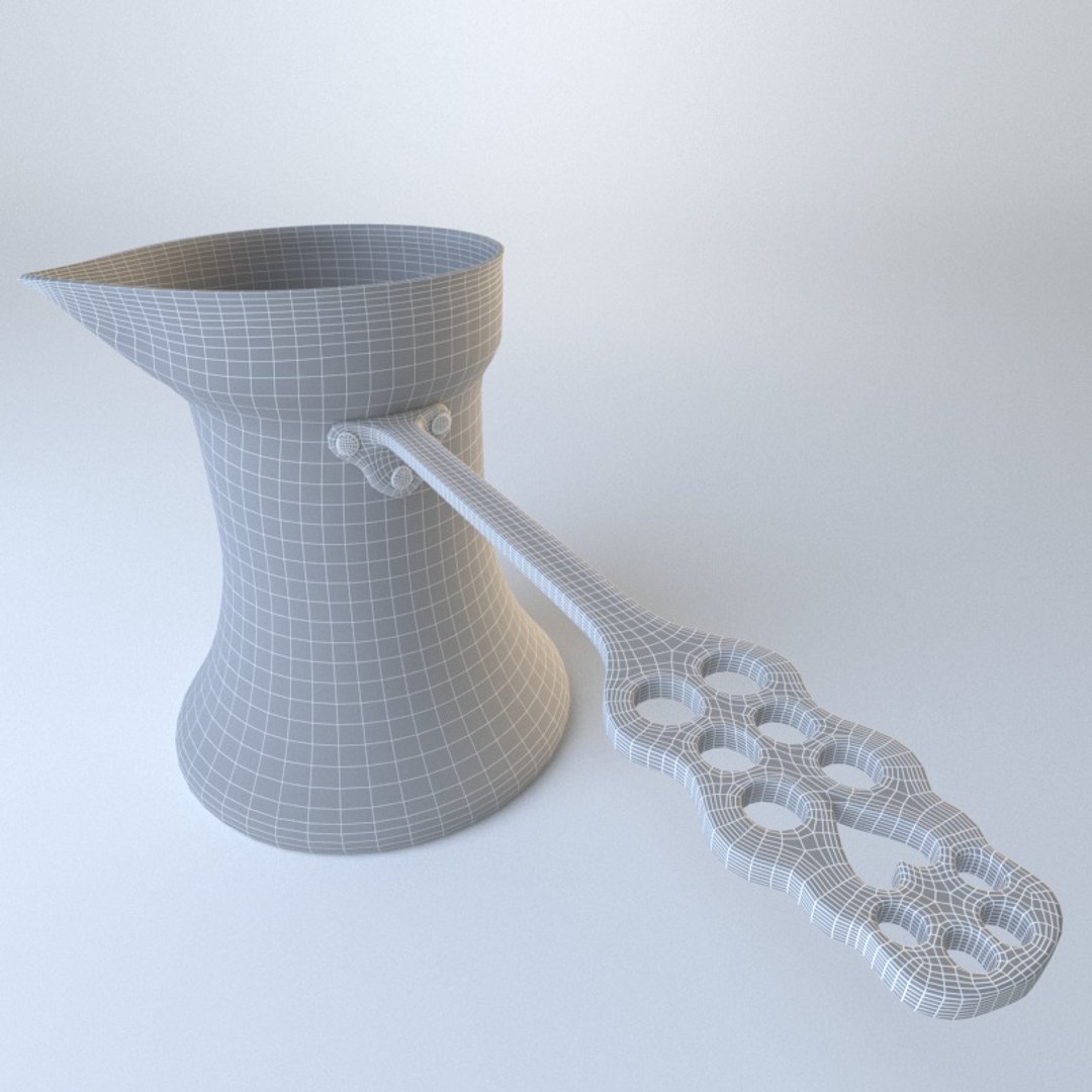 coffee pot 3D model https://p.turbosquid.com/ts-thumb/VX/VskipV/LS3xmE4e/ibrikwireframe01/jpg/1521374587/1920x1080/fit_q87/ecdad8a181c81a3bbb0750d104e58a1f5fb2ee20/ibrikwireframe01.jpg
