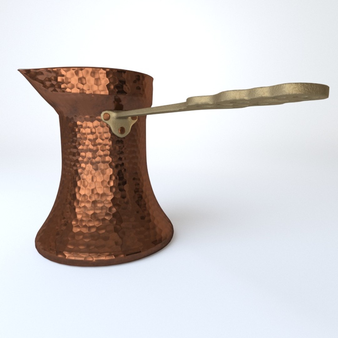 coffee pot 3D model https://p.turbosquid.com/ts-thumb/VX/VskipV/scmdYtf9/ibrikhammered/jpg/1521374494/1920x1080/fit_q87/3d65831b863cbce174bfab71fd1ef521de4d587e/ibrikhammered.jpg