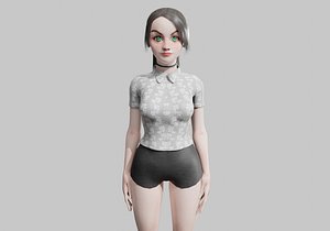 3D Standard cute Woman V26527