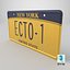 Ghostbusters ECTO-1 License Plate