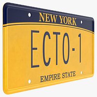 Ghostbusters ECTO-1 License Plate