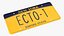 Ghostbusters ECTO-1 License Plate