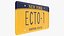 Ghostbusters ECTO-1 License Plate