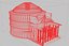 3d obj ancient roman pantheon