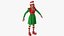 3D Christmas Elf Female