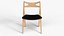 Chaise de salle à manger moderne du milieu du siècle, ressource prête à l'emploi pour le jeu