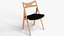 Chaise de salle à manger moderne du milieu du siècle, ressource prête à l'emploi pour le jeu