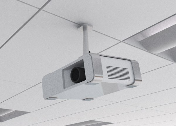 projector ceiling classroom 3d model