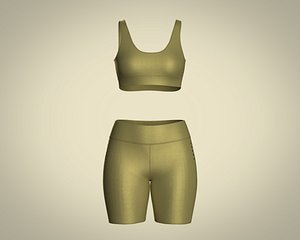 3D model CK Sport Bra and Underwear Clothing VR / AR / low-poly