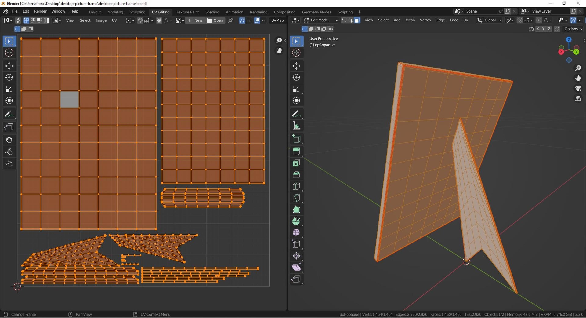3D Desktop Picture Frame Model - TurboSquid 2016682