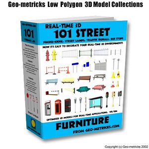 street furniture 3d model