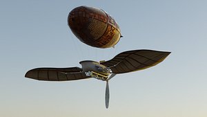 airship steampunk 3D