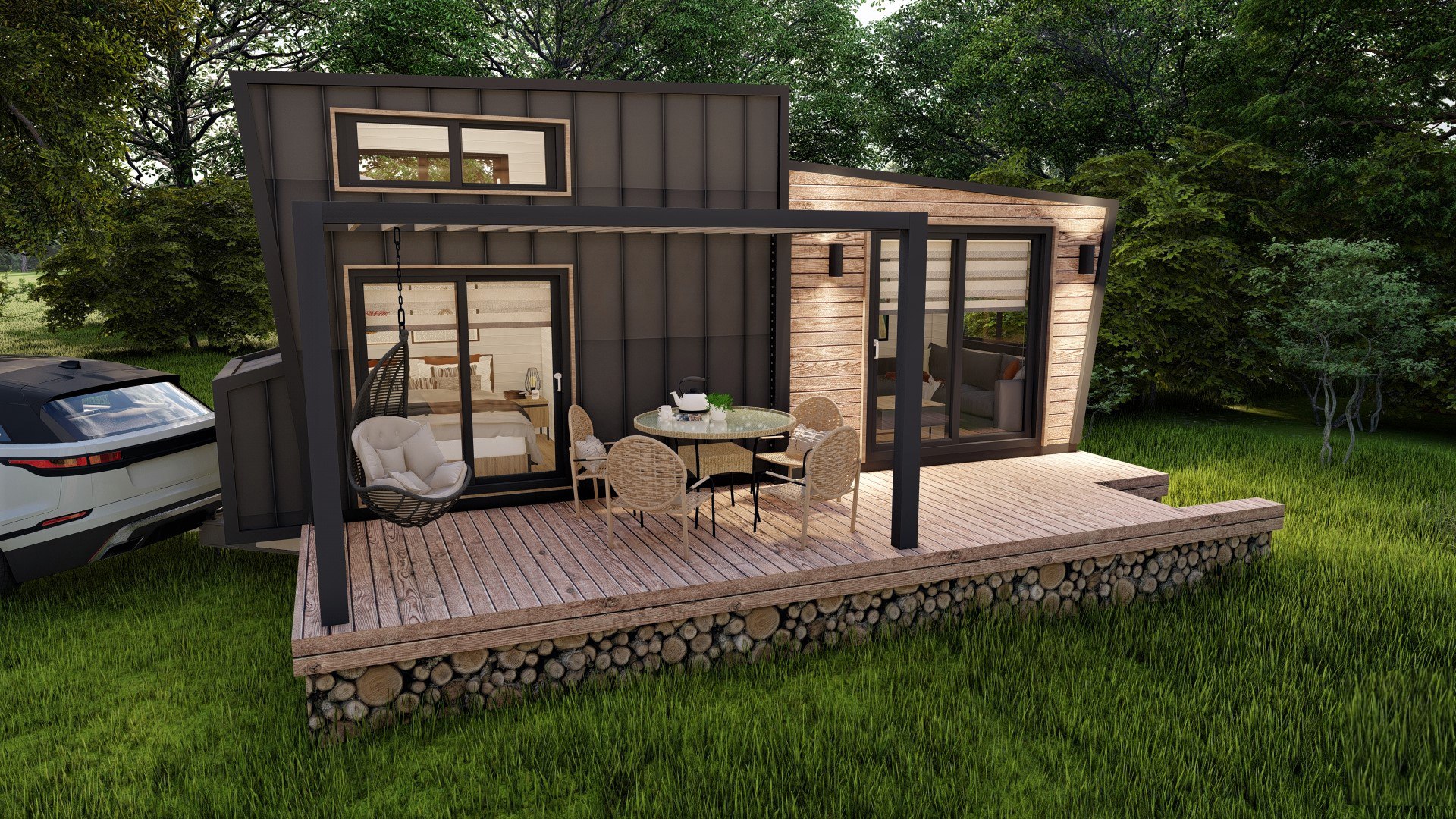 Tiny House Design 3D Model - TurboSquid 2064477