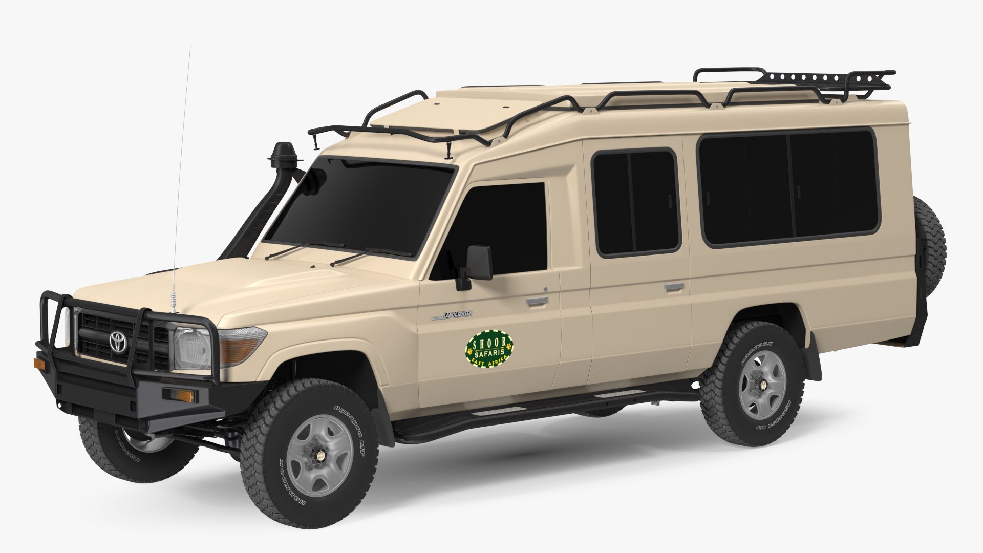 Toyota Land Cruiser Safari Beige Exterior Only 3D model preview