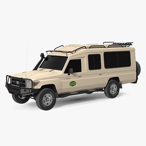 3D model Toyota Land Cruiser Safari Beige Exterior Only