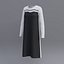 Sheath dress - 2 Different textures female dress