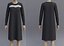 Sheath dress - 2 Different textures female dress