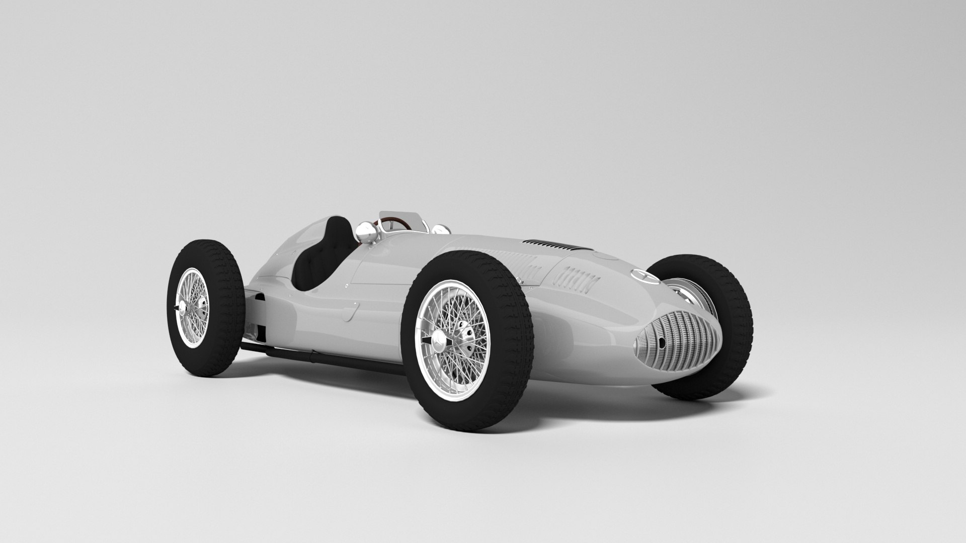 3D Mercedes-Benz W165 Formula Racing Car - TurboSquid 2363093