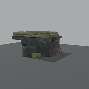 fortified emplacementLow Poly Bunker