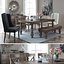 group dining room table chair 3D