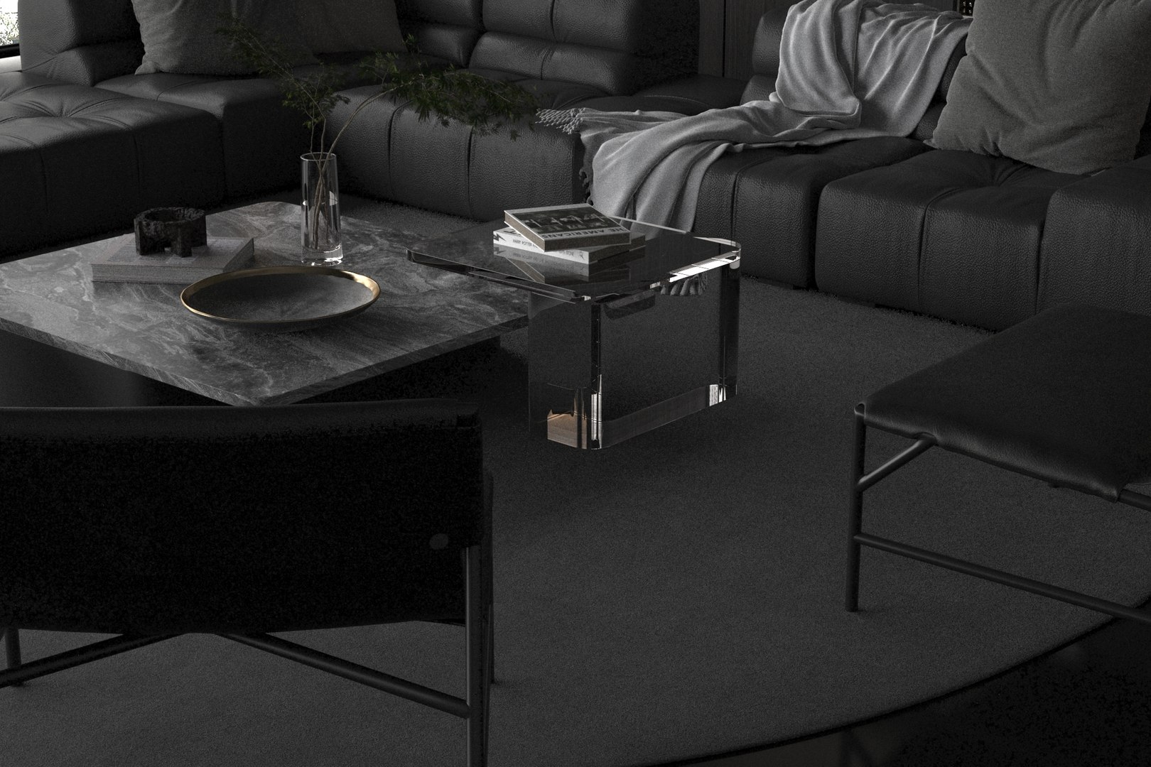 Sofa with table 3D model - TurboSquid 2013983