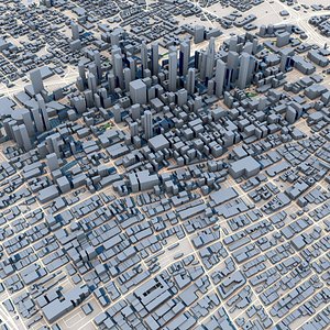3D Los Angeles City United States