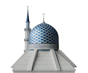 3D Indonesian Mosque Props Pack - Kubah Masjid Mosque Dome model