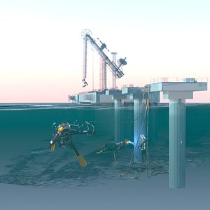 Berth with Divers 3D model