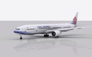 airplane boeing 777-300 er 3d model