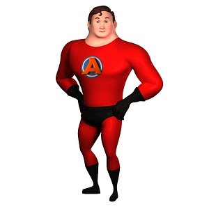 3d super hero