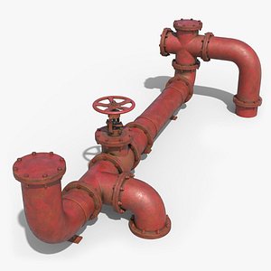 3D industrial pipes