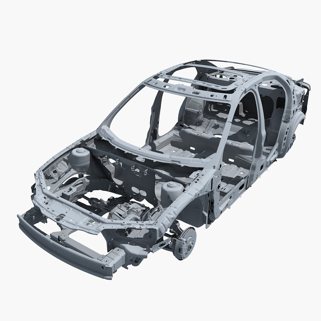 3d car frame model