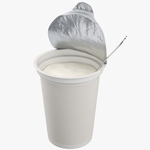 Opened Yogurt Cup