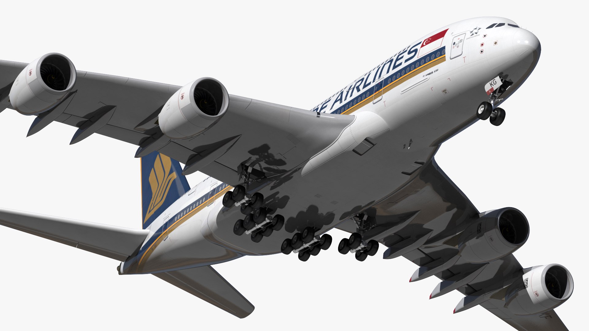 シンガポール航空　A380-800　模型 シンガポール航空 エアバスA380-800 模型 - メルカリ