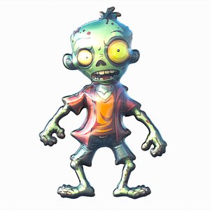 Zombie shaped foil balloon 003 3D model