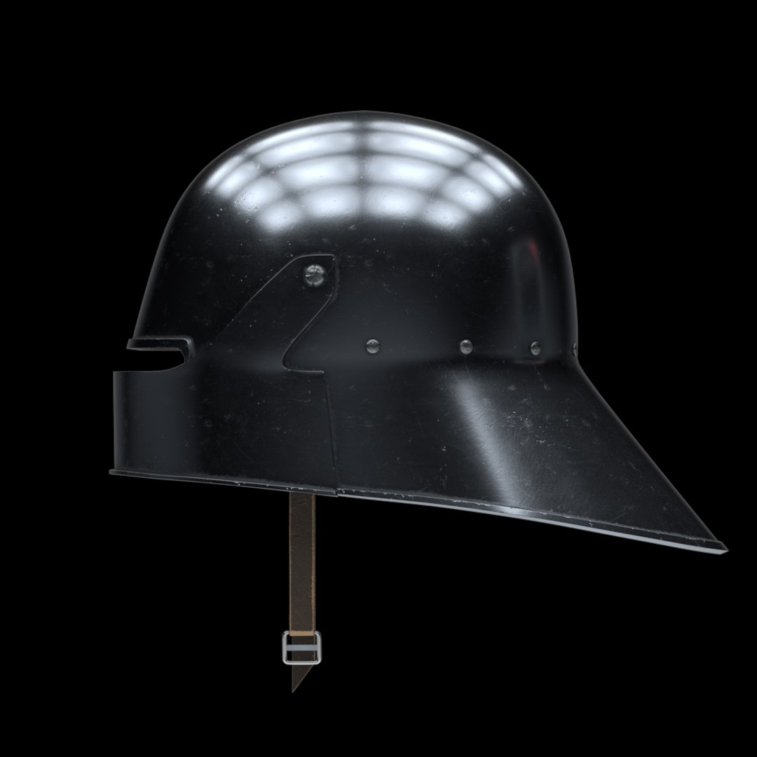 Medieval knight sallet helmet 3D model - TurboSquid 1173840